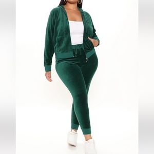 Fashion Nova The Original Trendsetter Velour Set.